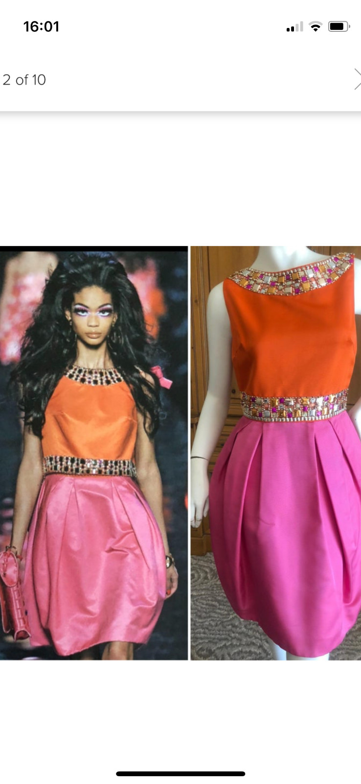 Christian Dior John Galliano Tulip Skirt Dress UK8/10 - Slim Fit