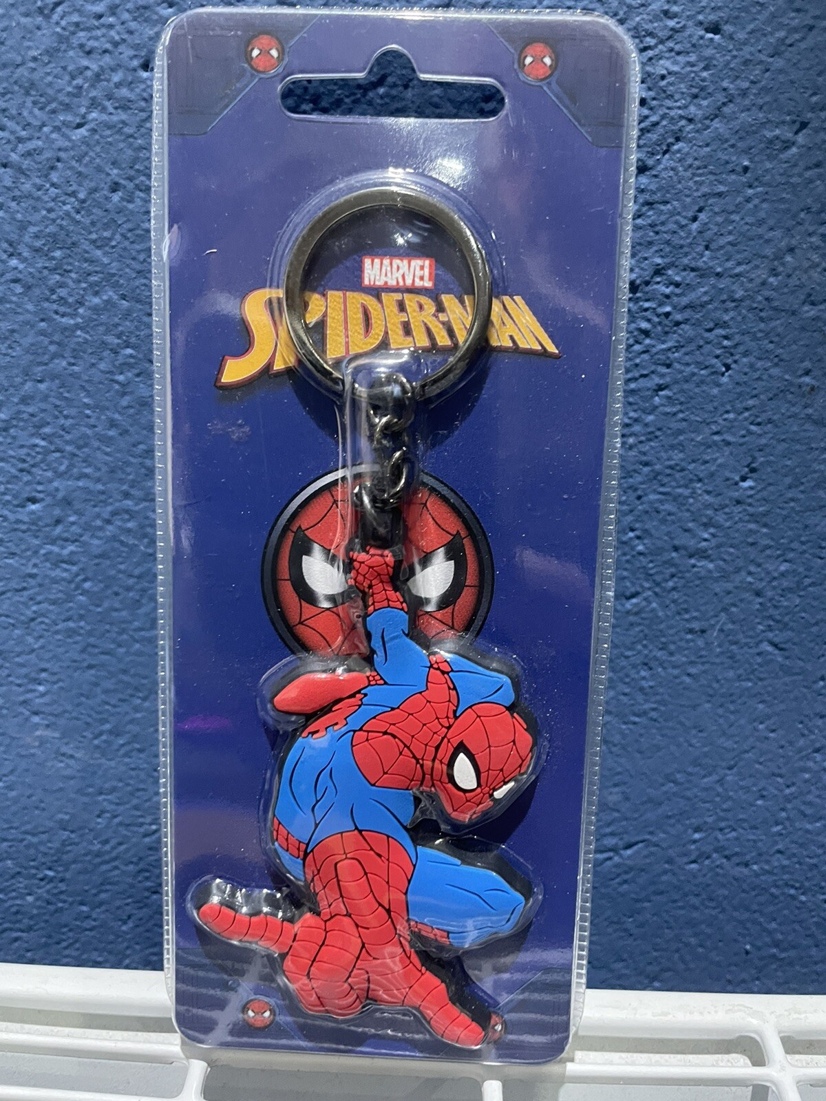 Spiderman Marvel Rubber Keychain Spider-Man Difuzed Ket Ring Official