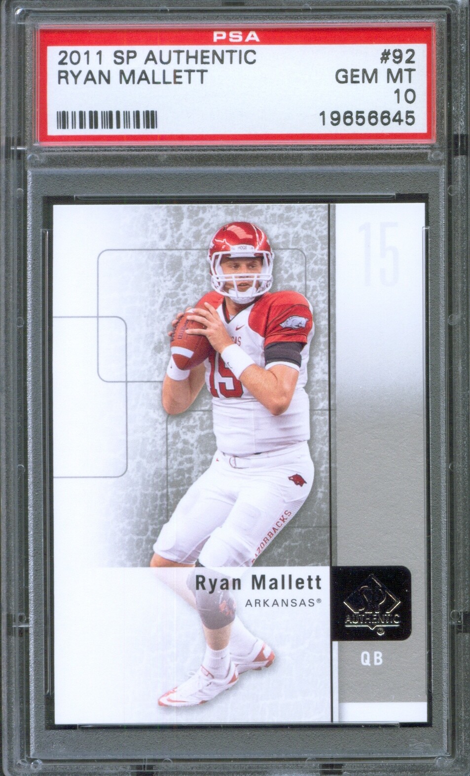 Ryan Mallett SP Authentic #92 Base
