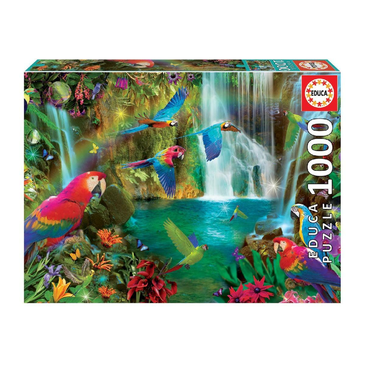 1000-Piece Parrot Jigsaw Puzzle For Adults - Colorful Bird & Nature Scene, 27.6x19.7 Inches