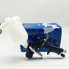 Black Mini931G Car Paint Spray Gun HVLP Repair Tool 0.5/0.8mm Nozzle 250mm Cup