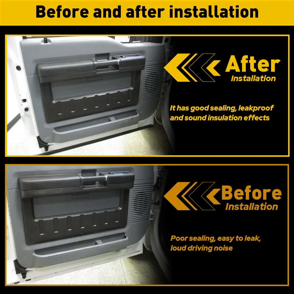 Sello inferior de la puerta delantera para Ford F250 F350 F450 Super Duty 1999-2016 Foto 4 de 4