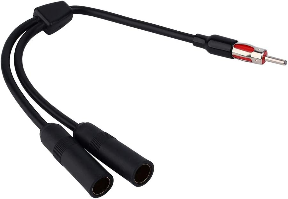 Car AM FM Antenna Splitter Adapter Car Auto Radio Antenna Splitter Stereo Cable
