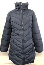 Bn Ladies Navy Blue Padded Coat By Autonomy Size 14