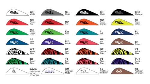 BLAZER VANES 36 PK 2 INCH SOLID COLOR MIX TWO SOLID COLORS YOUR CHOICE