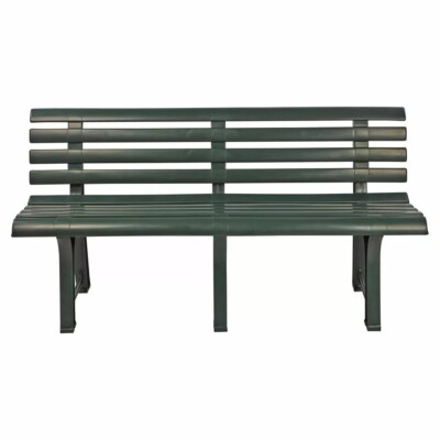 Outdoor 3 Personen Kunststoff Gartenbank ideal für Terrassen, Rasen & Picknickplätze 