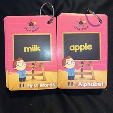 2 Sets Star Right MULTI-SKILLFLASH Cards Alphabet First Words