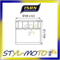ÖLfilter Motor Ison 553 = Hiflo HF553 Benelli Tnt 899 S 2011