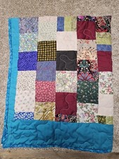 New Handmade Lap Quilt / Wall Hanging / "Multi-Colored Patchwork 42" W X 52" L