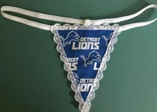 Womens DETROIT LIONS Nfl Football String Thong Panty Underwear