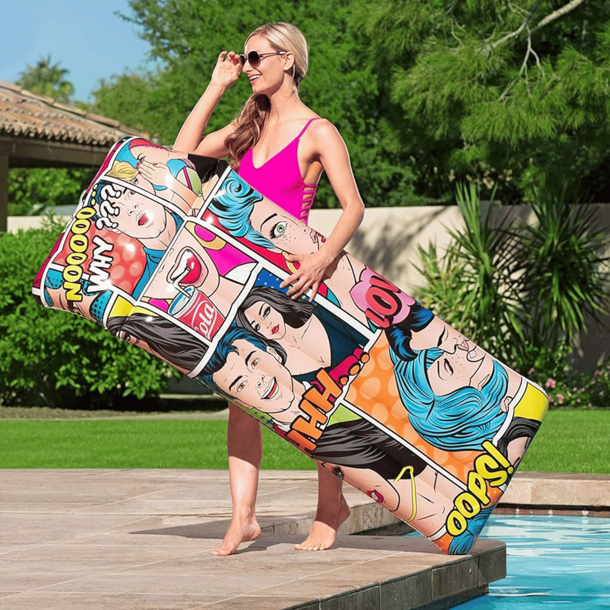 Bestway 44059 BW44059 Lounger Inflated Pool Float and Swim Aid f