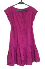 Gap Women Pink Tiered Drawstring Belted Empire Waist Layered Dress Size 2