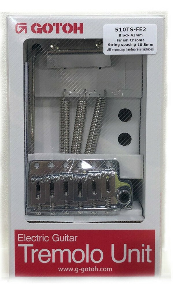 New Gotoh 510TS-FE2 tremolo unit Steel Block & Saddles - Chrome | eBay