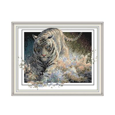 Animal Cross Stitch Kit - 14ct 11ct Printed Canvas Hand Stitching DIY Embroidery