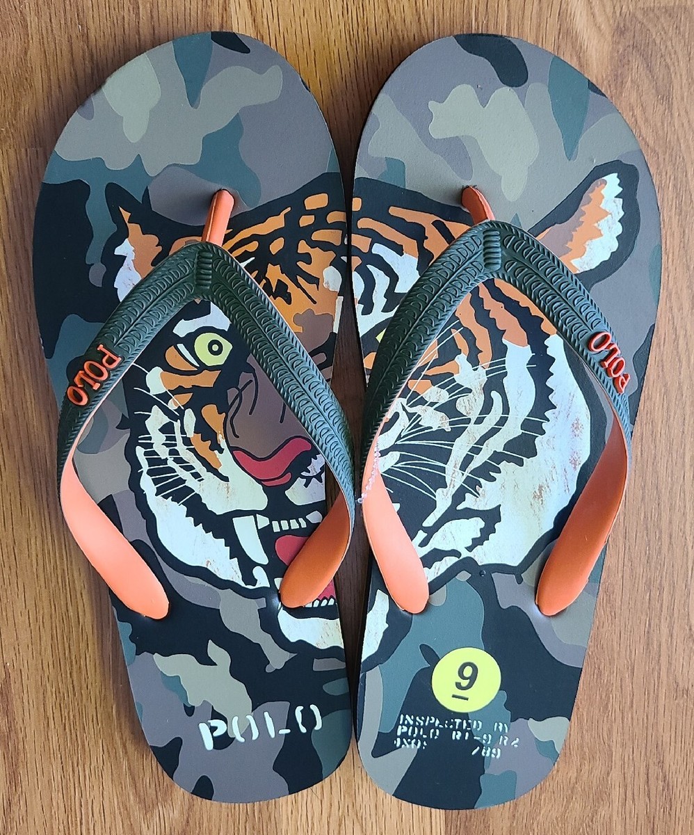 NEW Polo Ralph Lauren Whitlebury II Tiger Camo Print Flip  display picture 1