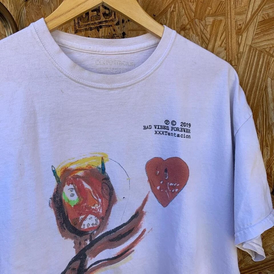 Camiseta XXXTentacion Bad Vibes Forever Triumph Talla XtraGrande RARA Foto 2 de 3