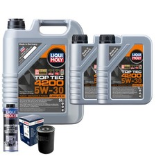 Motoröl 5W30 LIQUI MOLY Top Tec 4200 7L+BOSCH Ölfilter +Spülung