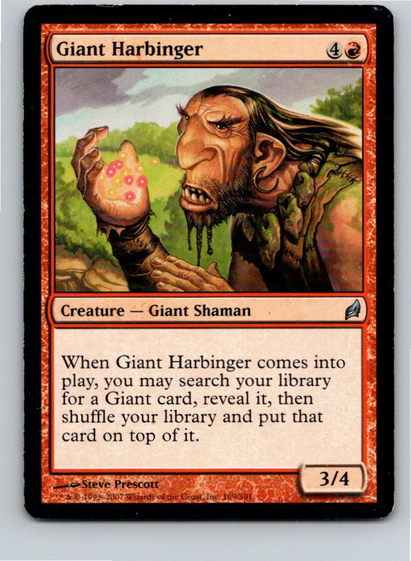 Magic the Gathering Giant Harbinger Lorwyn MTG Free Shipping!