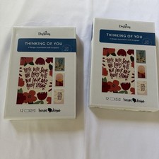 Lot Of 2 DaySpring Thinking of You - Inspirational Boxed Cards, Multi