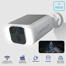 5G WiFi Security Cameras Wireless Outdoor with Integrated Solar Panel