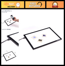 A4 Slide Viewer Light Pad  Backlight Negative Viewer for Film Scanning  Ultra-