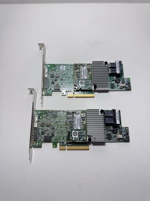 2x Broadcom Megaraid SAS 9361-8i SATA/SAS RAID Controller 1GB + LSICVM02