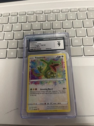 Pokémon TCG Rayquaza Vivid Voltage Holo Card 138/185 CGC 9 Mint