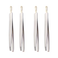 2 Pcs Pinzetten FüR Wimpern Augenbrauen -Pinzetten Frauen Professional