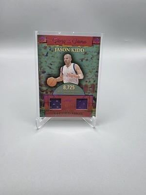 JASON KIDD 2025 Leaf Glory of the Game Game Used Jersey Relic #/15 HOF Mavericks