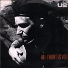 U2 All I Want Is You 7" vinyl UK Island 1989 paper label design 7" in pic sleeve