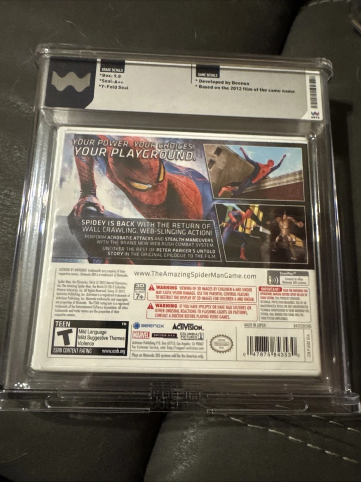 The Amazing Spider-Man Nintendo 3DS WATA 9.8 A++ Sealed 2012 USA - Image 2 of 4