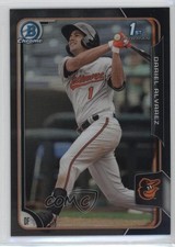 2015 Bowman Chrome Prospects Asia Exclusive Black Refractor Dariel Alvarez 0f8