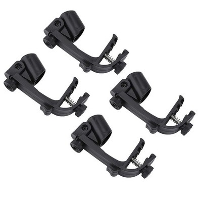 Watris Veiyi Drum Mic Clip Mount, 4 PCS Adjustable Drum Microphone Mount Clam...
