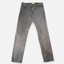 Baldwin Kansas City Grey Henley Slim Straight Made in USA Jeans 34x32