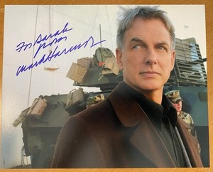MARK HARMON HAND SIGNED NCIS 8x10 PHOTO AUTOGRAPHED TO SARAH