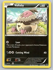 2016 POKEMON VULLABY FATES COLLIDE 57/124 C NM A90843 FREE S&H
