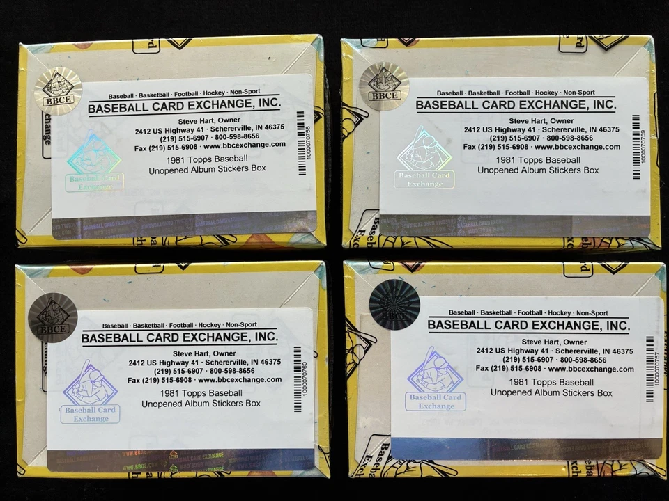 1981 Topps Baseball Stickers Box BBCE and New Album - Lot of 4 - Image 2 of 4
