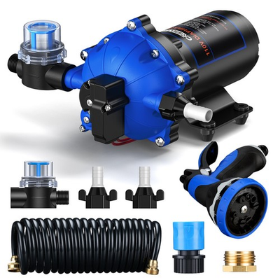 #ad 110V Washdown Pump 7GPM 70PSI Fresh Water Pump Self Priming Diaphragm Water Pump $118.99