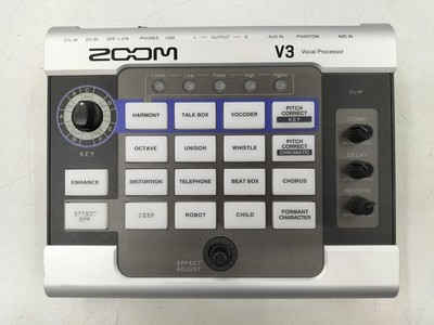 Zoom V3 Vocal Processor Effects 3-Part Harmony USB Tested From Japan TMB01 3.0 