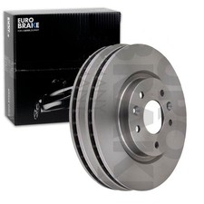 2X EUROBRAKE BREMSSCHEIBEN 296mm BELÜFTET VORNE PASSEND FÜR NISSAN LEAF QASHQAI