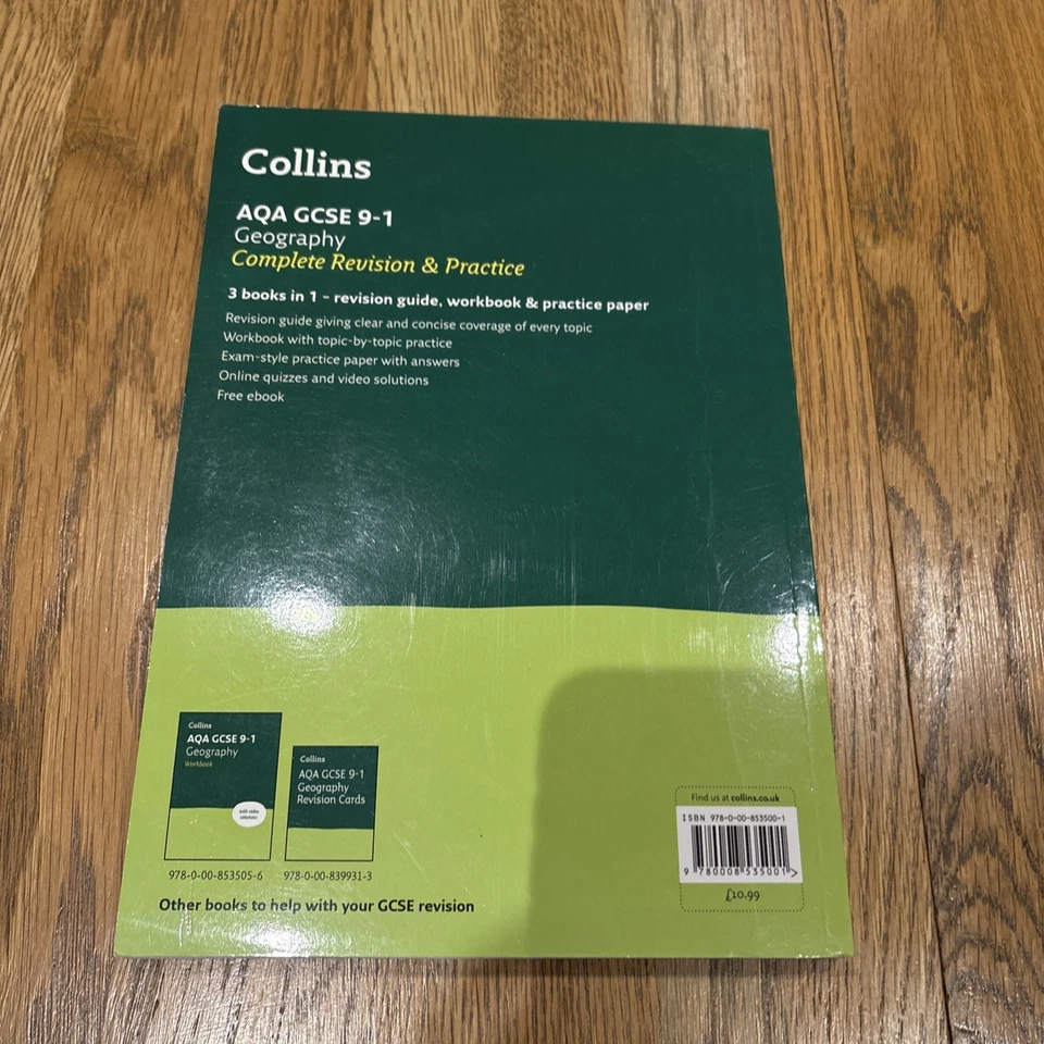 GCSE 9-1 Collins Geography AQA - Complete revision and practise guide (3-in-1) - Image 2 of 4