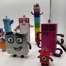 Numberblocks Show Character Math Toy Figure Lot 10 Missing 3 Learning