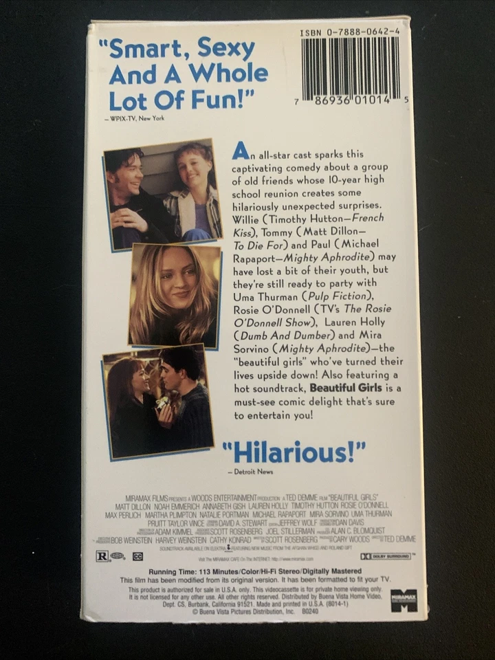 Beautiful Girls (VHS, 1996) - Image 2 of 3