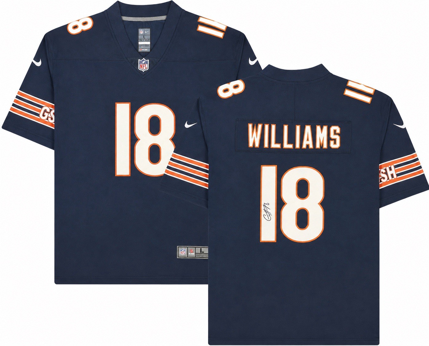 Caleb Williams Signed Jersey Chicago Bears PSA Authentic Autograph Large