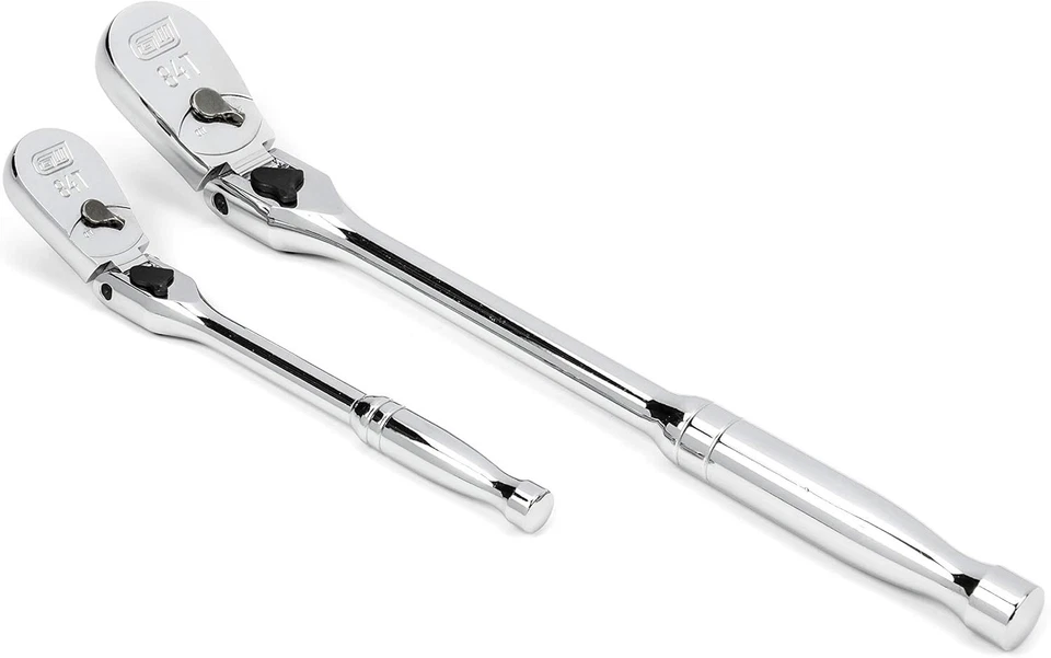 LLAVE DE ENGRANAJES 81274A-07 - 2 piezas accionamiento 84 dientes bloqueo cabeza flexible trinquete lágrima Foto 3 de 4