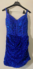 Spaghetti Straps Sequins Homecoming Dresses Sexy Lace Cocktail Dress with Slit 