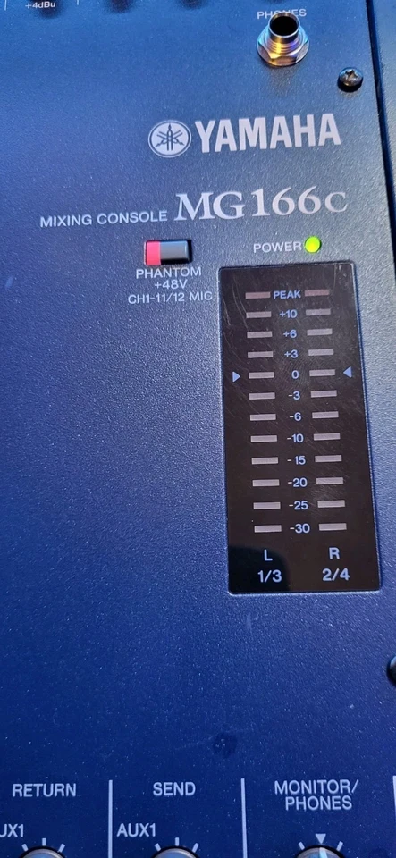 Yamaha MG166C• 16-Channel Stereo Mixer w/ Power Supply **read description** - Image 3 of 4