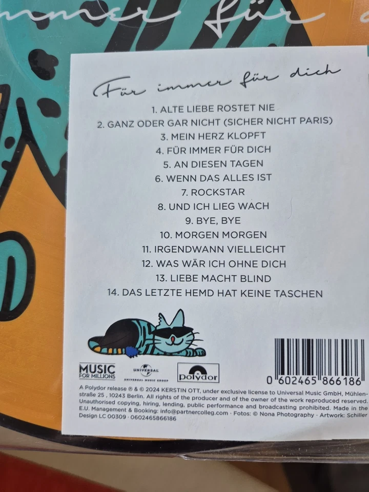 Kerstin Ott Für immer für Dich Picture LP in Folie Polydor seltene Schallplatte - Bild 3 von 4