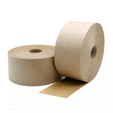 216 Rolls Kraft Water Activated Economy Grade Gum Tape 2.8" x 500 Ft, 5.5 Mil