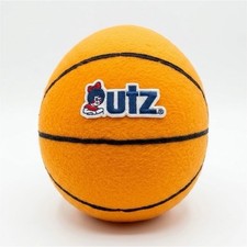 Utz Mini Basketball Squeeze Stress Ball, Orange/Black Foam, 2 in